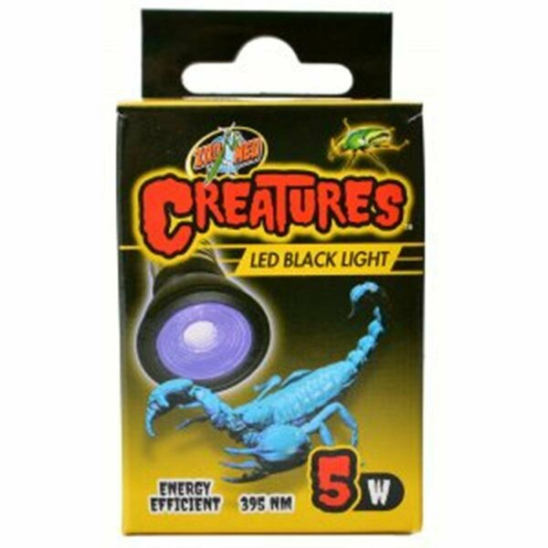 Zoo Med Laboratories 5W Creatures LED Black Light Lamp 976938